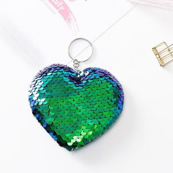 Accesorio Llavero Colorido Sirena y Corazón Dual