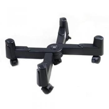 Supporto Mobile Ewent EW1292 con Protezione Statica e Segni – Regolazione 0-25 cm, Carico Fino a 25 kg – Nero