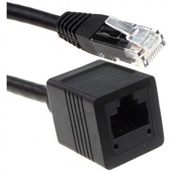 CAT6 UTP Ethernet RJ45 Extension Cable Black 3m