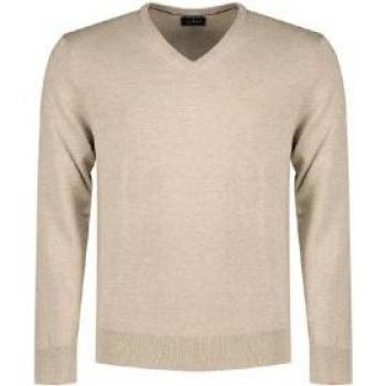 Hackett London Maglione Beige con Scollo a V HM703083