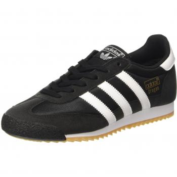 Adidas Originals Dragon OG Low-Top Sneakers for Men (Core Black/White/Gum)