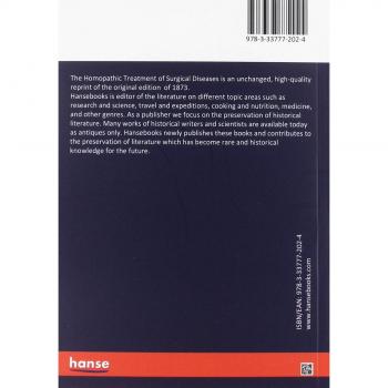The Homopathic Treatment of Surgical Diseases