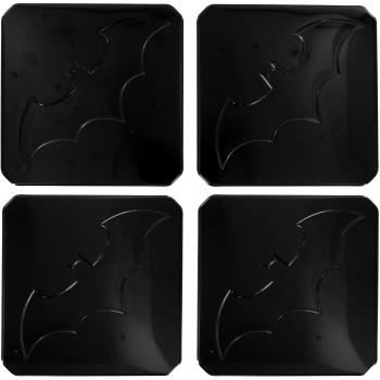 White Metal Batman Coaster – 9 x 9 cm, multicolor design