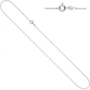 JOBO Halsketten‑Set – 45 cm, Weißgold (333), 1,3 mm