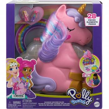 Coffret de coiffure Polly Pocket Licorne Arc-en-ciel