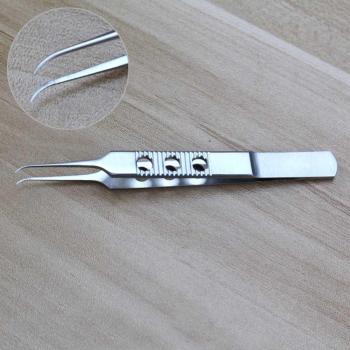 Pinces ophtalmiques en acier inoxydable – Tête droite & incurvée 11 cm