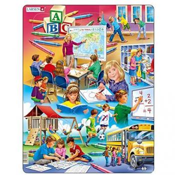 Kinderlern-Rahmenpuzzle Larsen US34 – 33 Teile für die Schule