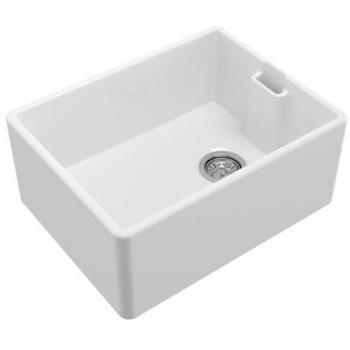 Reginox Belfast II Ceramic Kitchen Sink – White, Single Bowl