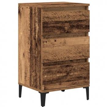 Table de Chevet Vintage Wood Vidaxl 40x35x70 cm en aggloméré