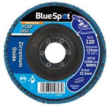 BlueSpot 4.5 120‑Grit Zirconia Flap Blade