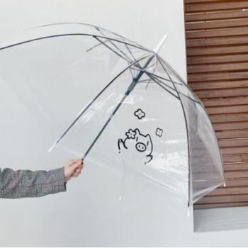 Paraguas transparente para niños y niñas con ilustraciones de animales