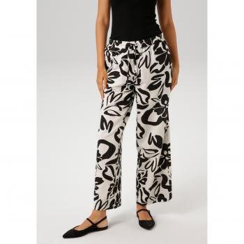 Aniston CASUAL Schlupfhose – großflächige Blattprägung