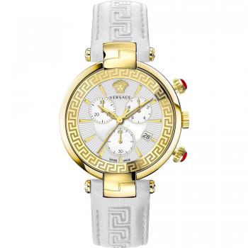 Versace Revive Chrono Watch in Yellow for Her