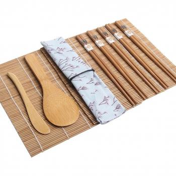 Kit para Hacer Sushi de Bambú 15 Piezas