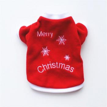 Pull rouge festif pour animaux