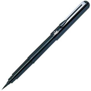 Pentel Stylo Poche Pinceau Ink Calligraphie, Croquis, Dessins Noir + 4 Cartouches
