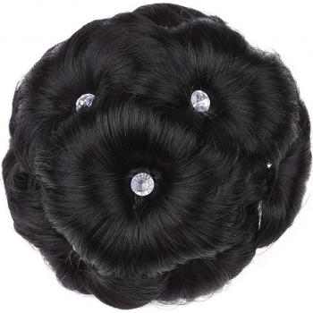 Wedding Hairpiece Curly Chignon Extension