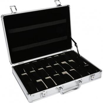 Boîtier compact 24 pièces, rangement montre en aluminium