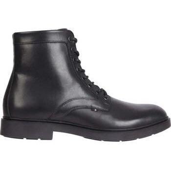 Bottes montantes en cuir noir à lacets – Tommy Hilfiger