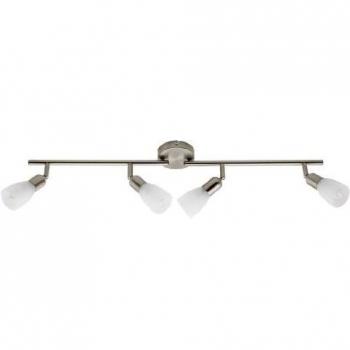 Eisen‑White Alabaster Jonathan Spotrohr – 4‑flammig, mit 4×E14 9 W LED