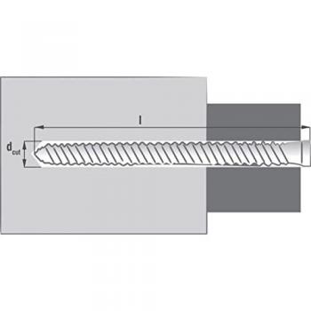 Pack 50 vis RX 7,5 × 80 mm SCELL‑IT – tête fine et pans creux