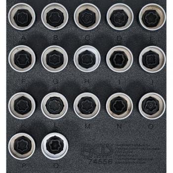 Coffret anti‑écrou Land Rover – 17 outils