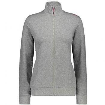 CMP Damen Stretch Sweatshirt Fullzip 30D6506 – Grau/Schwarz – D44 (L)