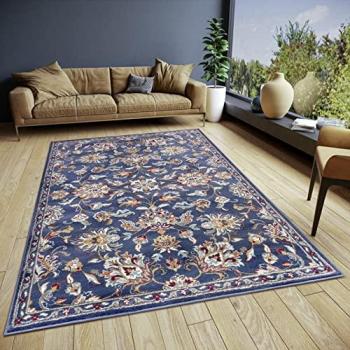 Vintage Caracci Blue Floral Carpet – 200 × 280 cm