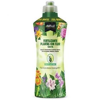 Abono líquido para plantas con flores