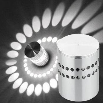 2 Color LED Spiral Wall Light with RGB Remote Control for Hall and Bar Decoration