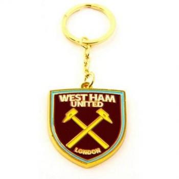 Bague clé West Ham FC – médaillon en métal bordeaux clair