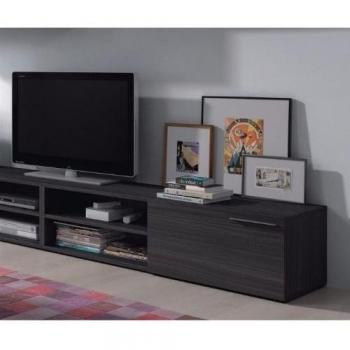 13Siviglia Mobile TV 1 Porta Mensola Casa Grigio Cenere