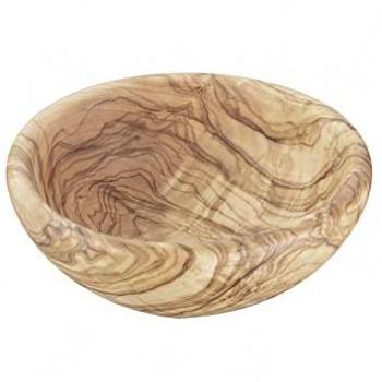 Servierschale OLIVE aus Olivenholz, Ø 15 cm, Unikat