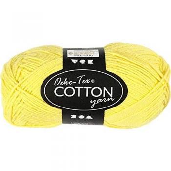 Fil de coton 8/4 jaune 50 g