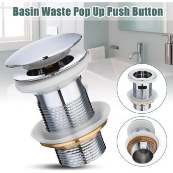Zinc Alloy Quick‑Release Basin Drain and Overflow Lock