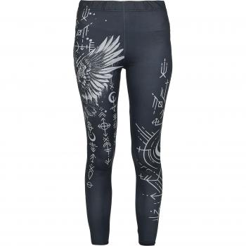Schwarze EMP Black Premium Leggings – Alloverprint, Damen, M