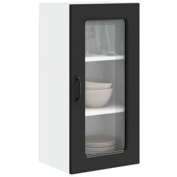Cuisinier murale Kalmar noir 40x31x80 cm