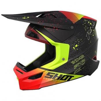 Casco Off-road Shot Furious Matrix Rojo Mate XL