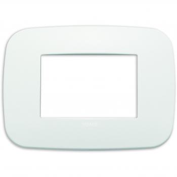 Placca Rotonda Vimar 3 moduli Polar Matt