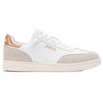 UK Women's 5 – Joma Campus Trainers, White & Camel