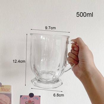 INS Korea 500ml Juice and Tea Glass with Handle
