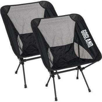 GOGLAND Faltbare Outdoor-Stühle 2er-Set