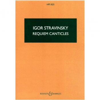 Requiem Canticles de Stravinsky para Voces Solistas, Coro y Orquesta (PB)