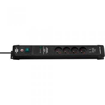 Multiprise Brennenstuhl 4 prises avec parasurtenseur et ports USB