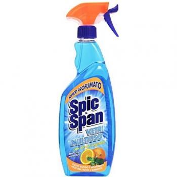 Spic & Span Vetro Fresco 750 ml – Alcool Vegetale con Accento di Arancia e Menta