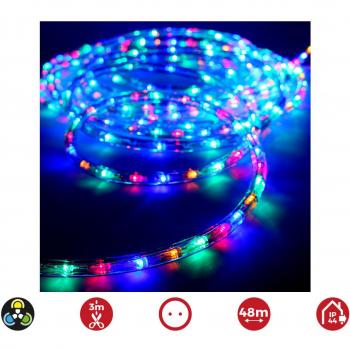Flexiled Schlauchlicht 48m, 36 LEDs/m, mehrfarbig, IP44 für Innen und Außen