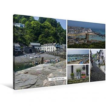 Calvendo Premium Stoffleinwand 90x60 cm – Clovelly / St. Ives