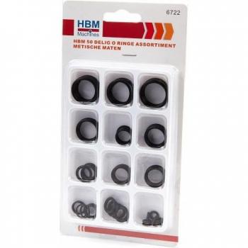 Assortiment HBM de 50 joints toriques métriques