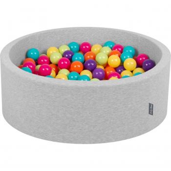 Piscina de Bolas 90x30cm con 300 Bolas de Espuma de 7cm