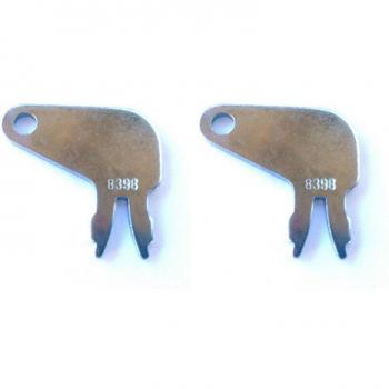 2pc 8H5306 Master Disconnect Ignition Key for Cat Caterpillar Battery